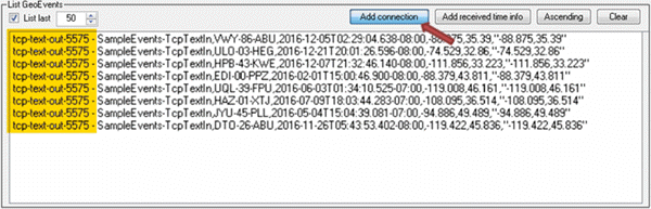 GeoEvent Logger Add connection option GeoEvent Logger Add connection option