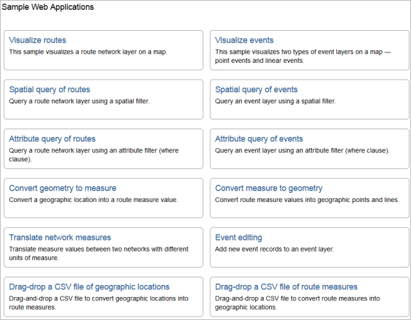 REST API sample web apps REST API sample web apps