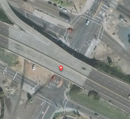Highway overpass intersection example Highway overpass intersection example