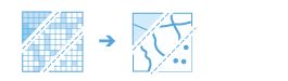 Convert Raster to Feature diagram Convert Raster to Feature diagram